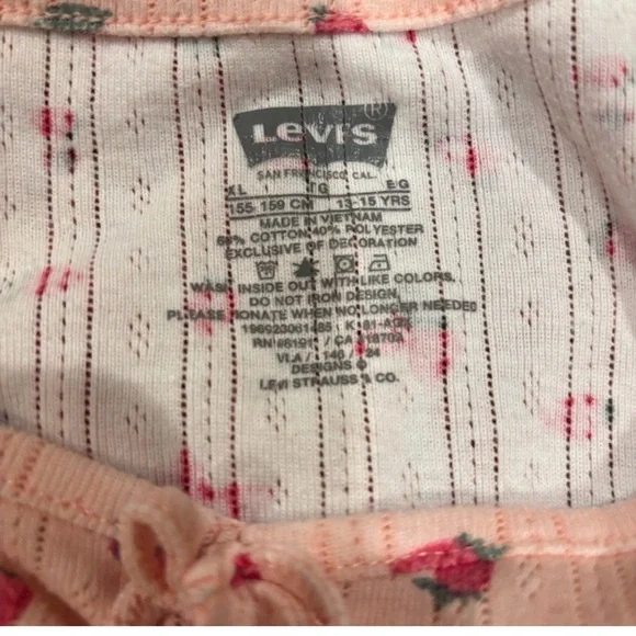Pink Strawberry Levi's Top - Picture 3 of 6